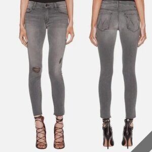 MOTHER Denim The looker Ankle Fray